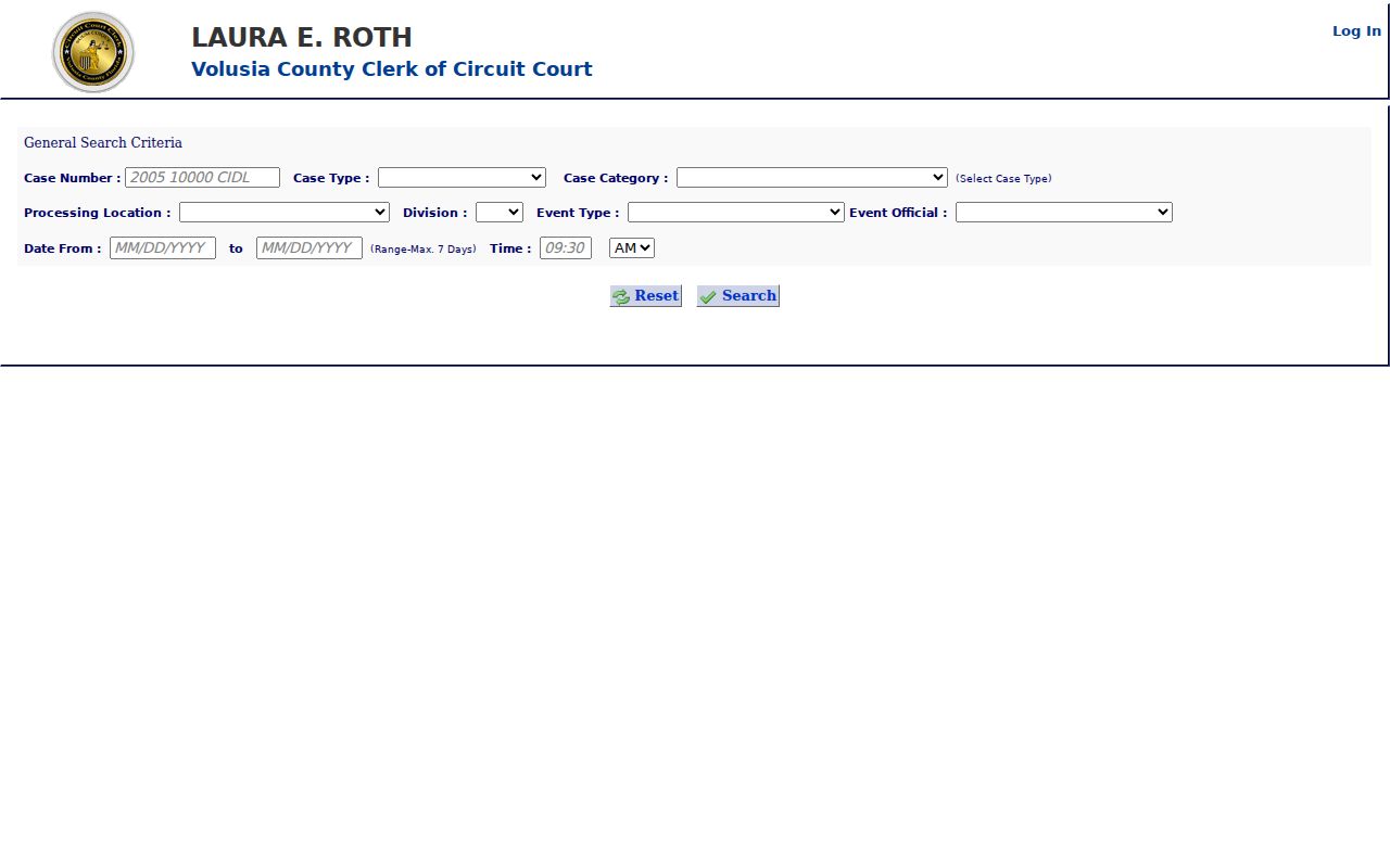 DeBary resident lookup Volusia court case inquiry