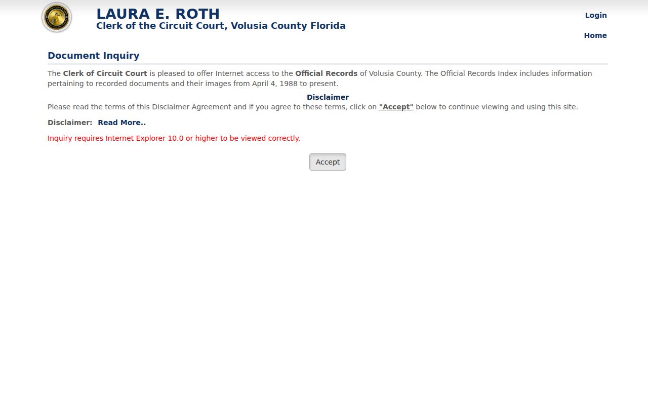 DeBary street directory Volusia official records inquiry